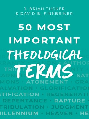 cover image of 50 Most Important Theological Terms